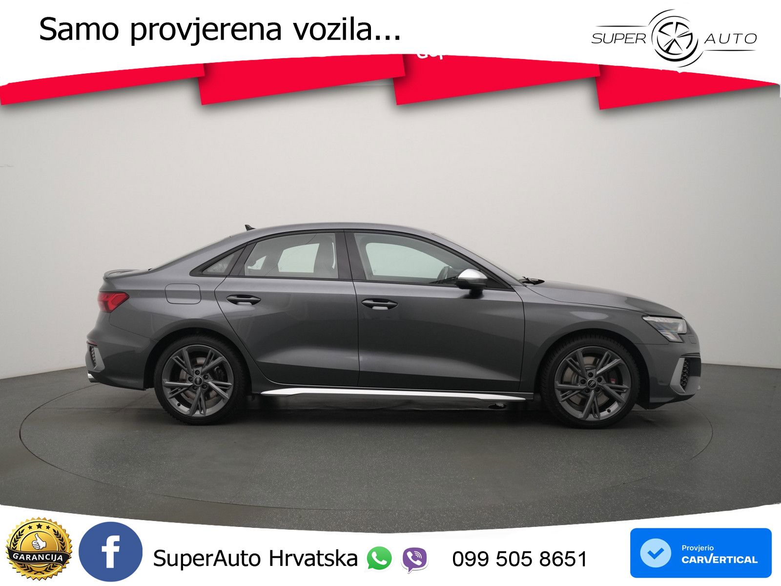Audi S3 Limuzina 2.0 TFSI (310 KS) quattro S tronic LED+GR SJED+ACC