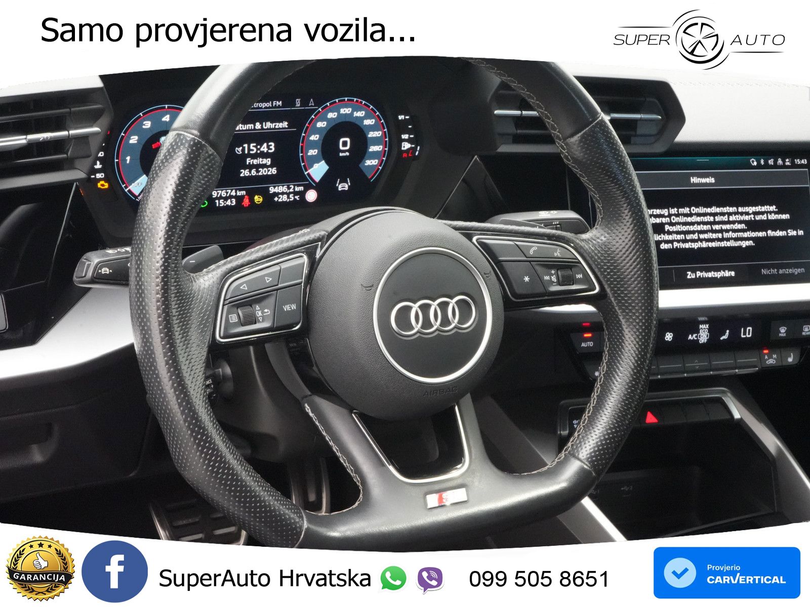 Audi S3 Limuzina 2.0 TFSI (310 KS) quattro S tronic LED+GR SJED+ACC