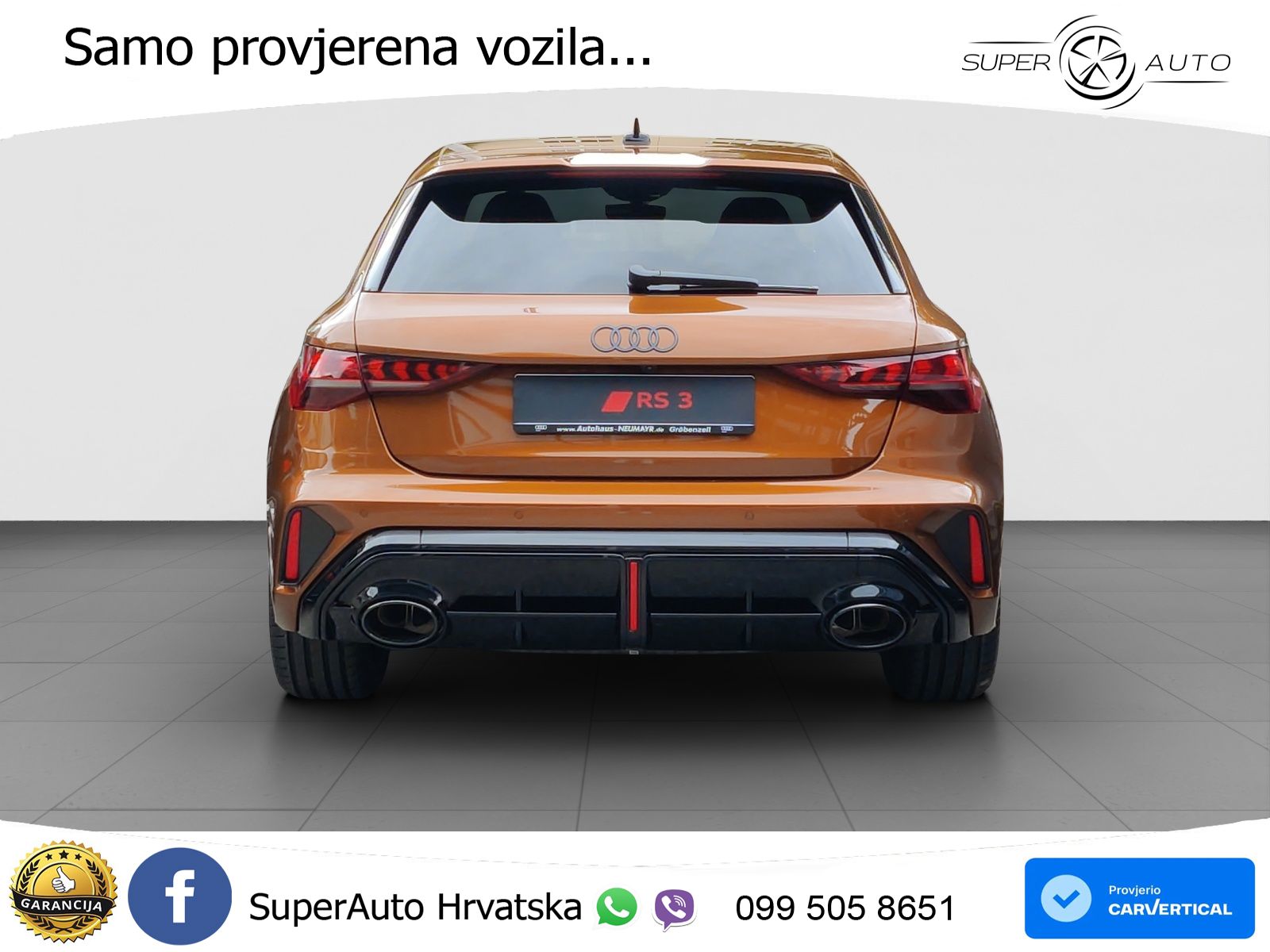 Audi RS3 Sedan 2.5 TFSI (400 KS) quattro S tronic MATRIX+GR SJED+KAM