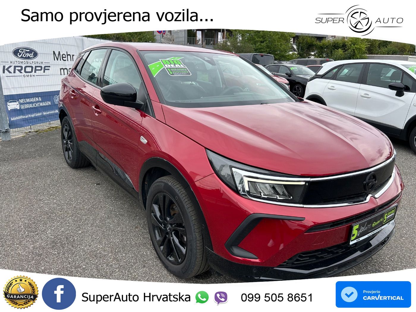 Opel Grandland 1.2i Turbo (130 KS) Automatic GS LED+GR SJED+ACC