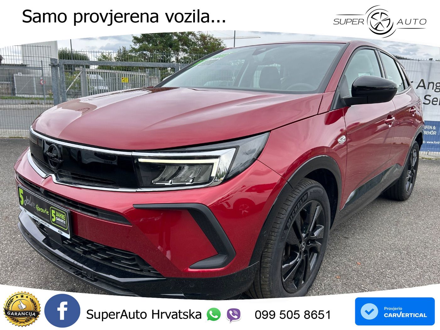 Opel Grandland 1.2i Turbo (130 KS) Automatic GS LED+GR SJED+ACC