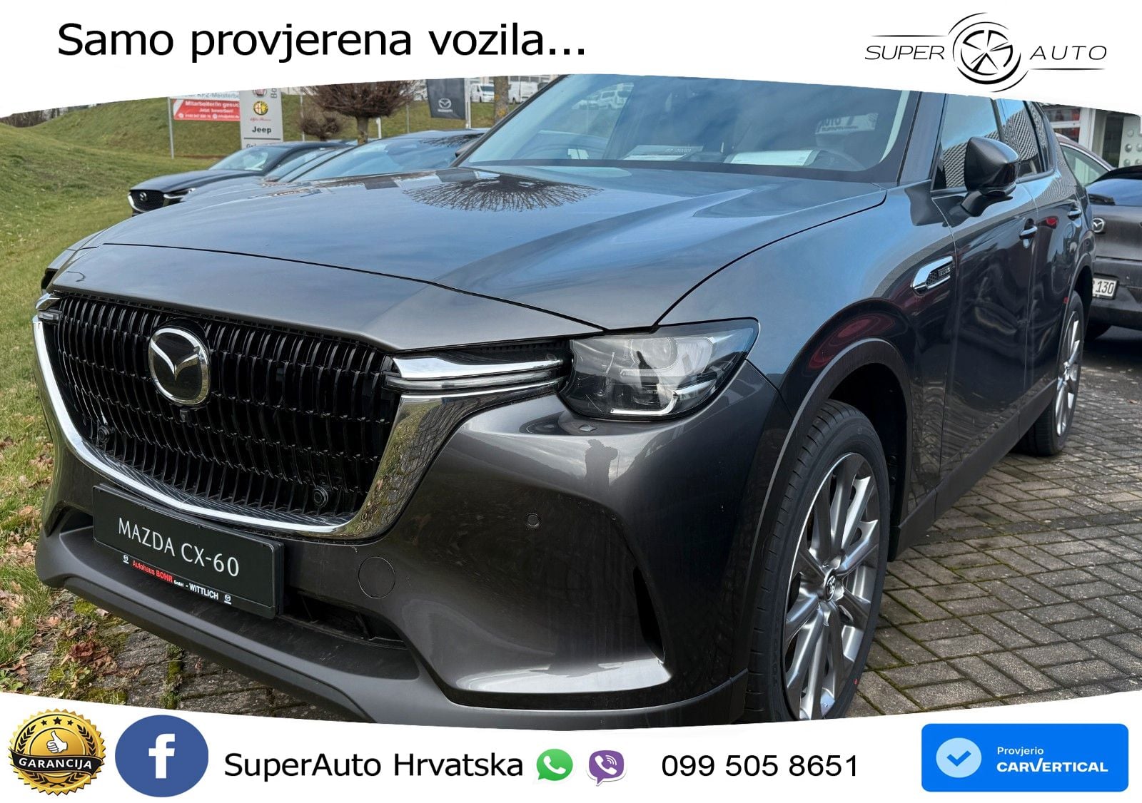 Mazda CX-60 3.3 e-Skyactiv D (254 KS) AWD Automatic LED+GR SJED+ACC