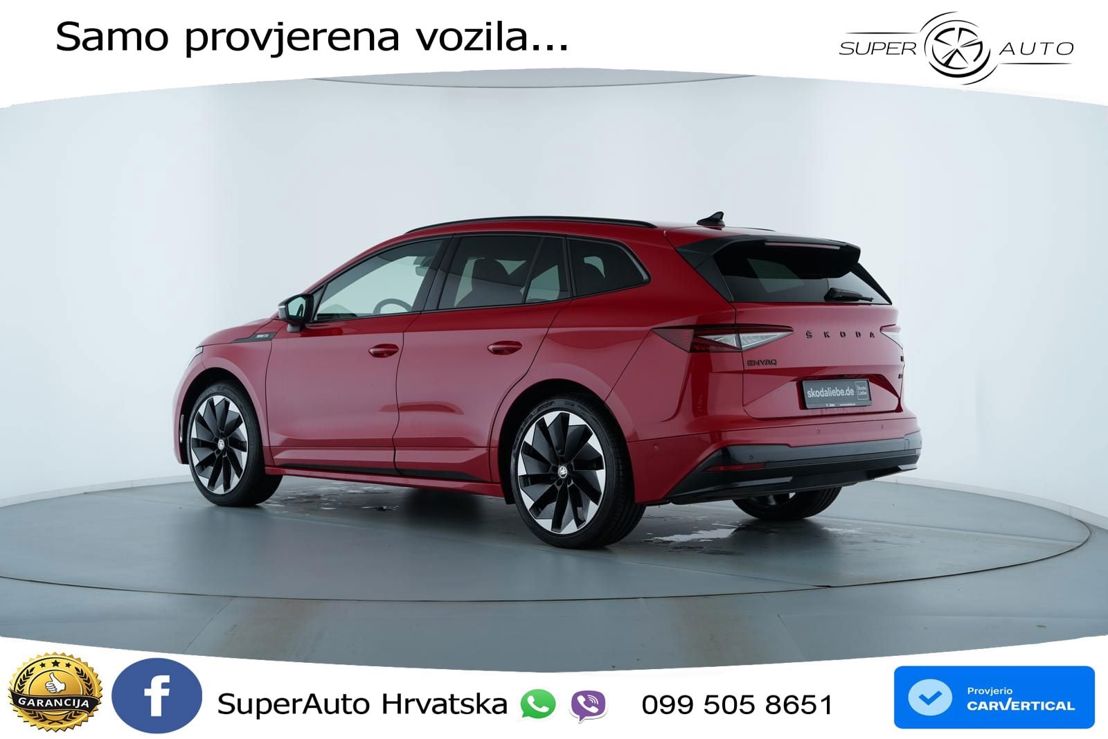 Škoda Enyaq iV 80 82 kWh (204 KS) SportLine LED+GR SJED+ACC