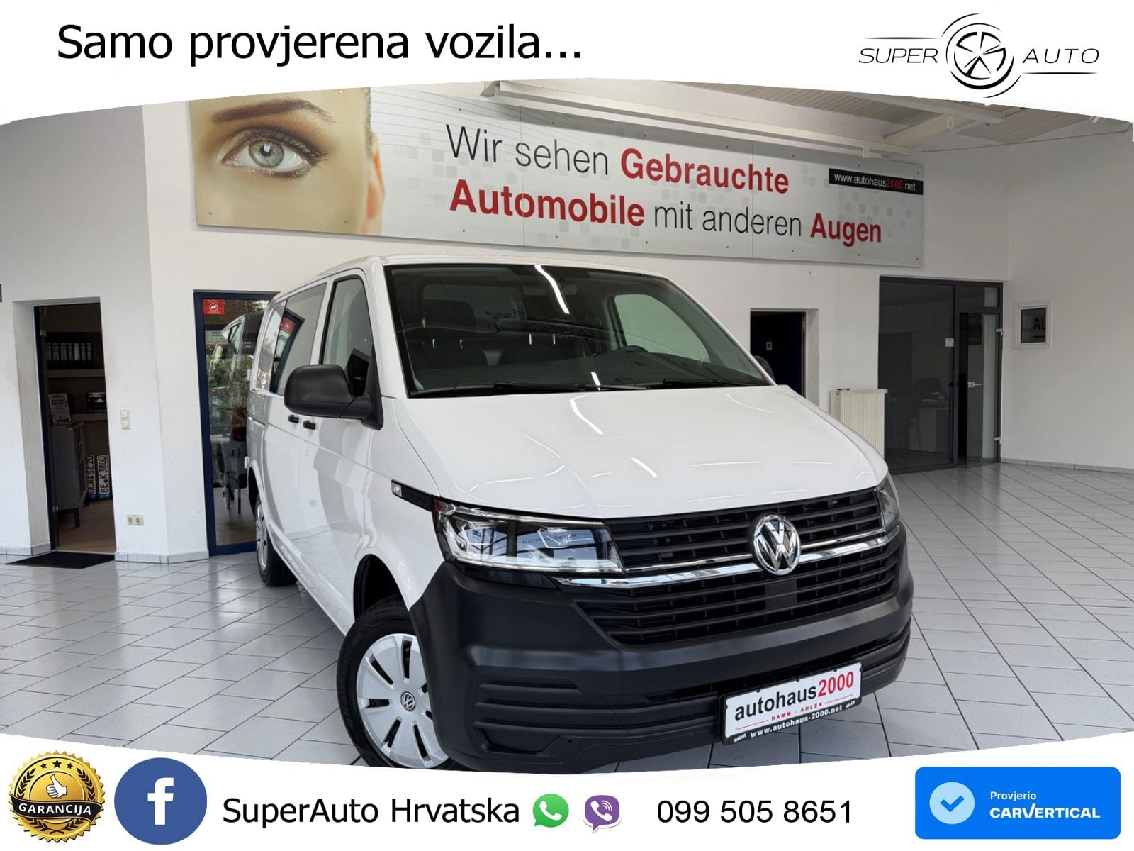 Volkswagen T6.1 Transporter Kasten FWD**1.Hand*Temp*LED** 150 KS