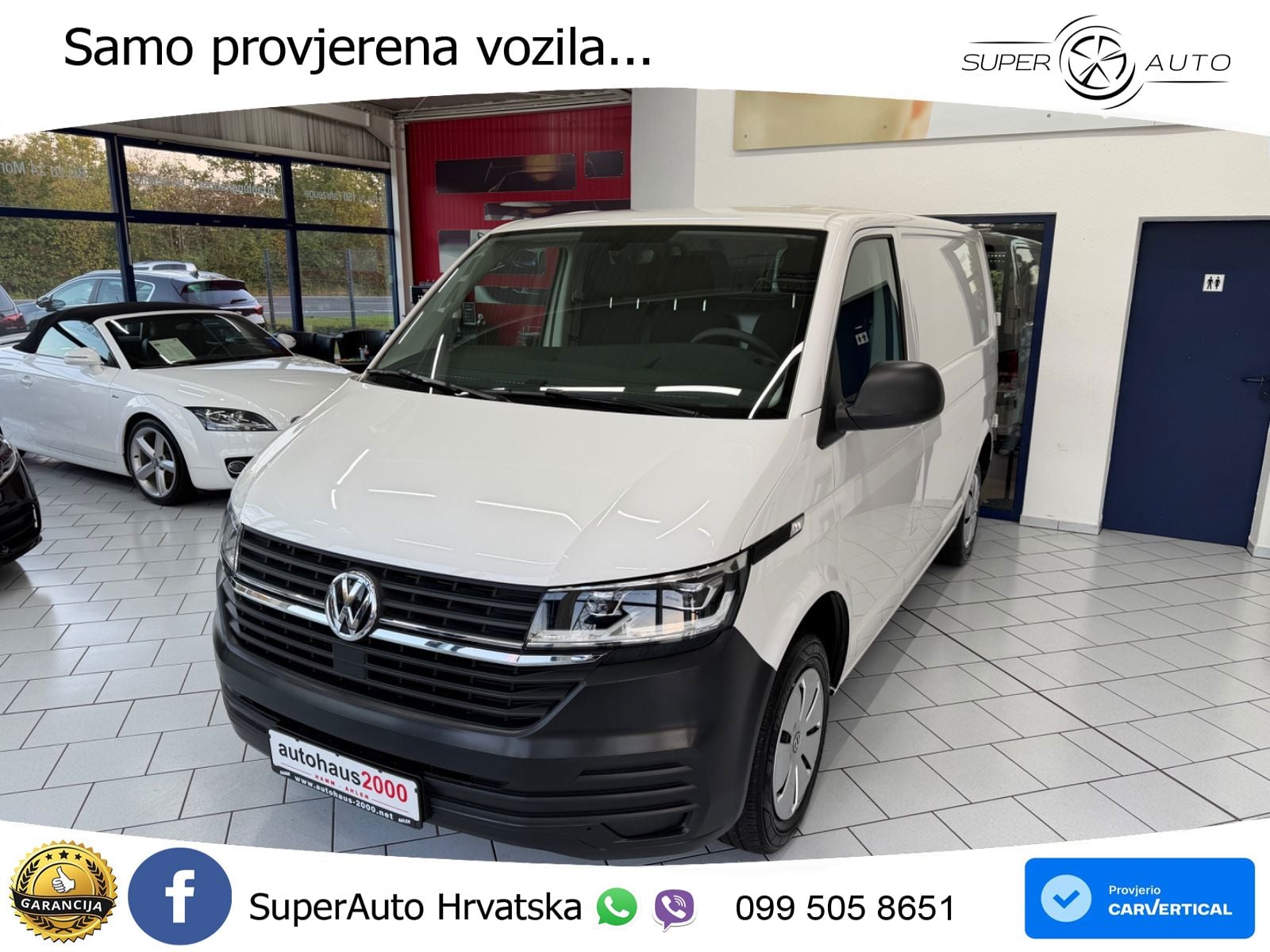 Volkswagen T6.1 Transporter Kasten FWD**1.Hand*Temp*LED** 150 KS