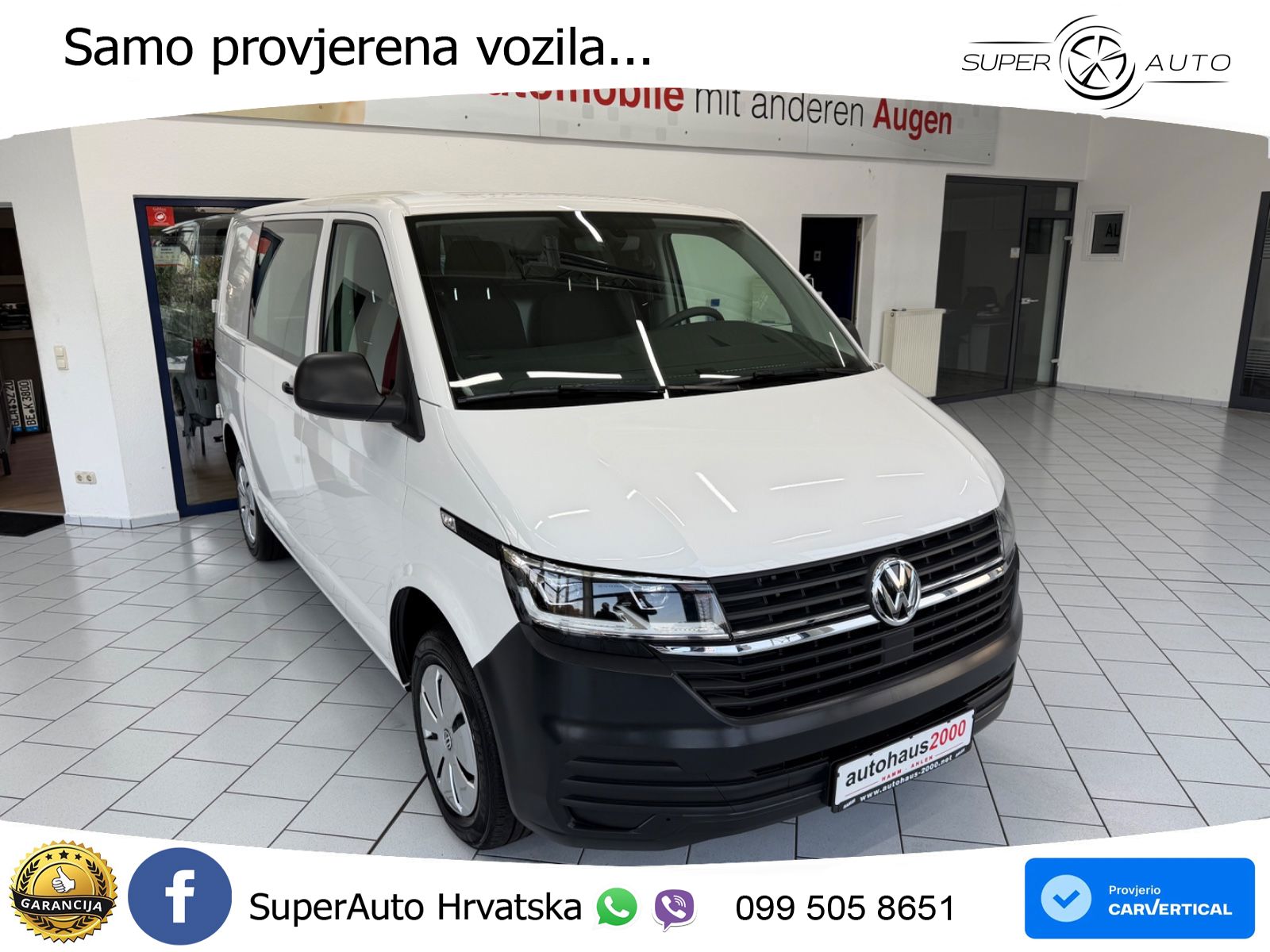 Volkswagen T6.1 Transporter Kasten FWD**1.Hand*Temp*LED** 150 KS