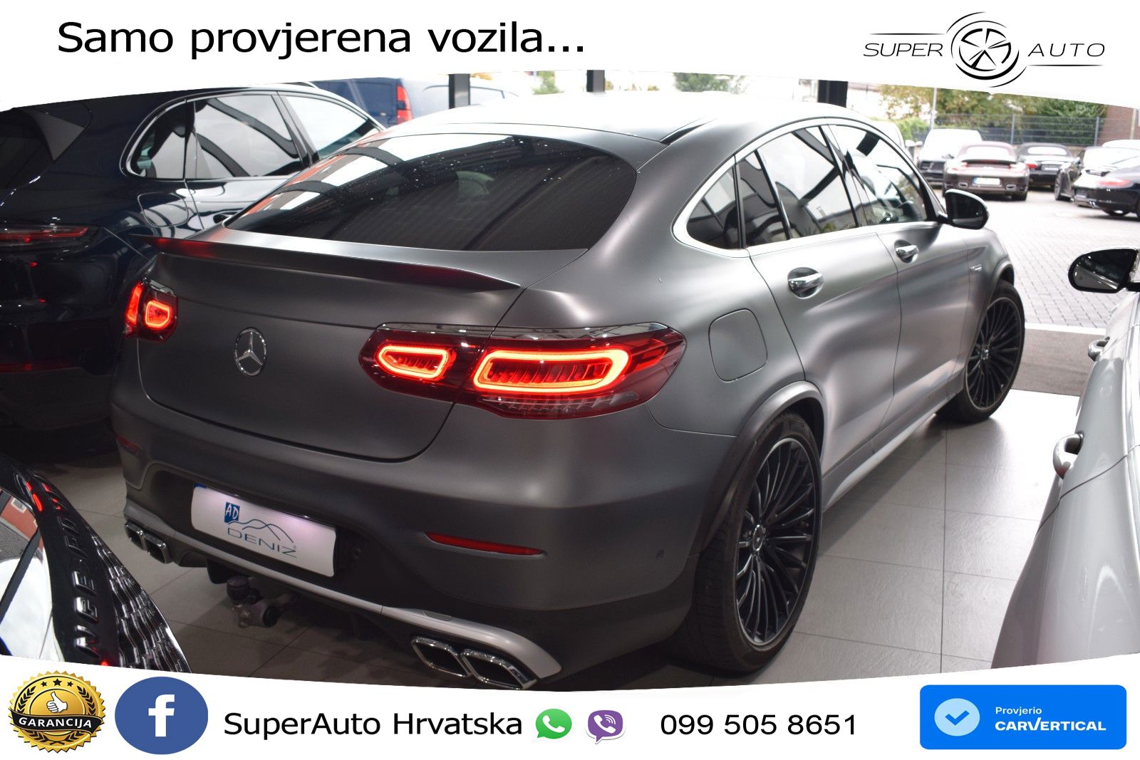 Mercedes GLC Coupe AMG 63 V8 (476 KS) 4MATIC+ MCT LED+GR SJED+ACC