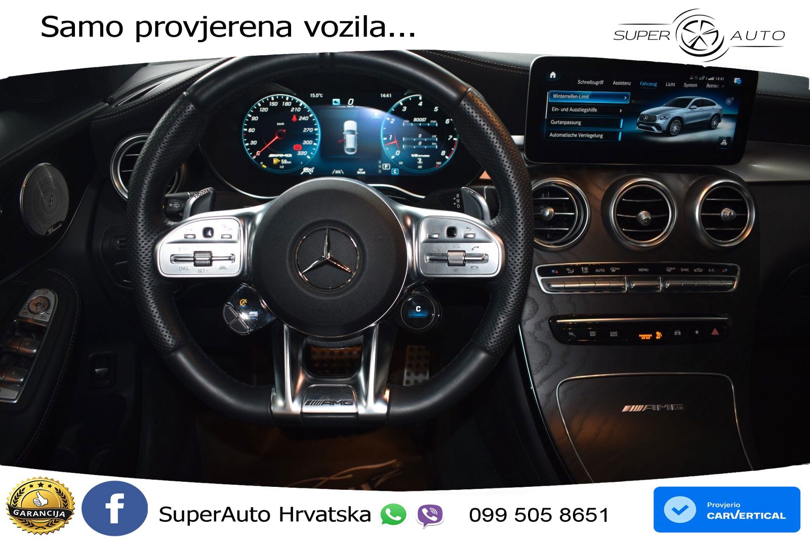 Mercedes GLC Coupe AMG 63 V8 (476 KS) 4MATIC+ MCT LED+GR SJED+ACC