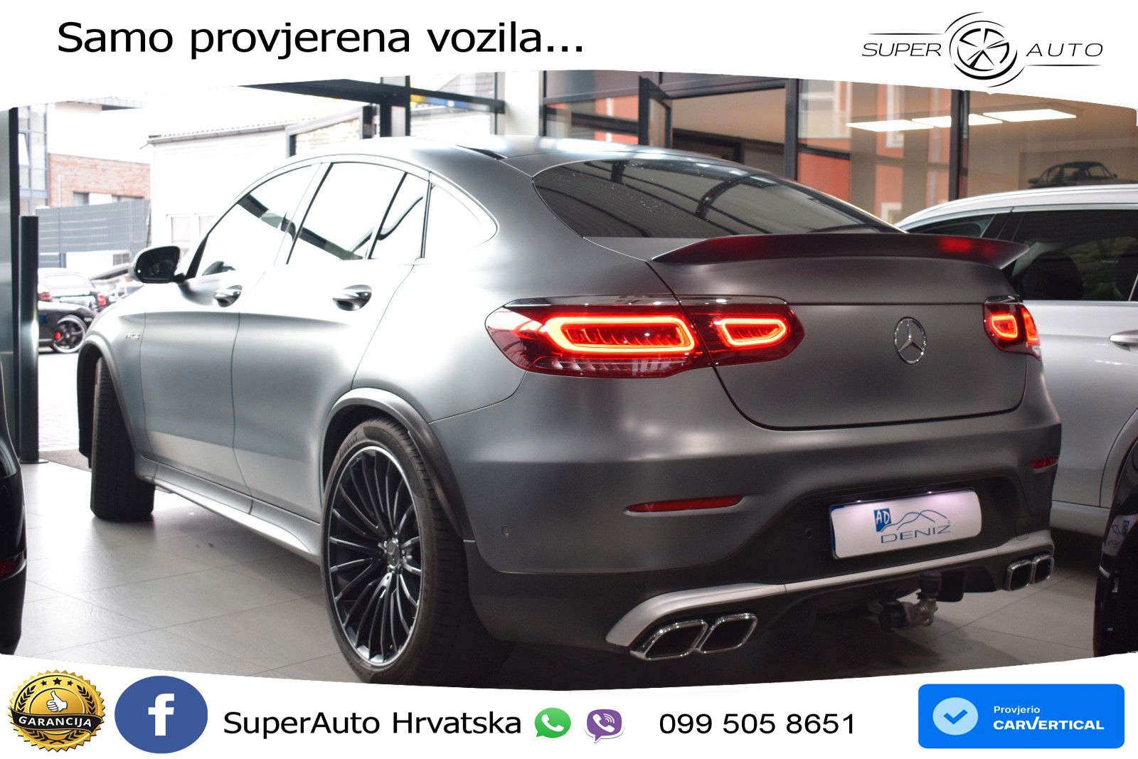 Mercedes GLC Coupe AMG 63 V8 (476 KS) 4MATIC+ MCT LED+GR SJED+ACC
