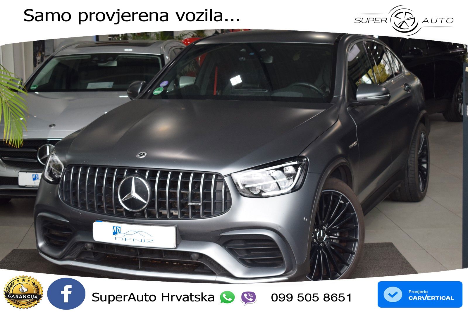 Mercedes GLC Coupe AMG 63 V8 (476 KS) 4MATIC+ MCT LED+GR SJED+ACC