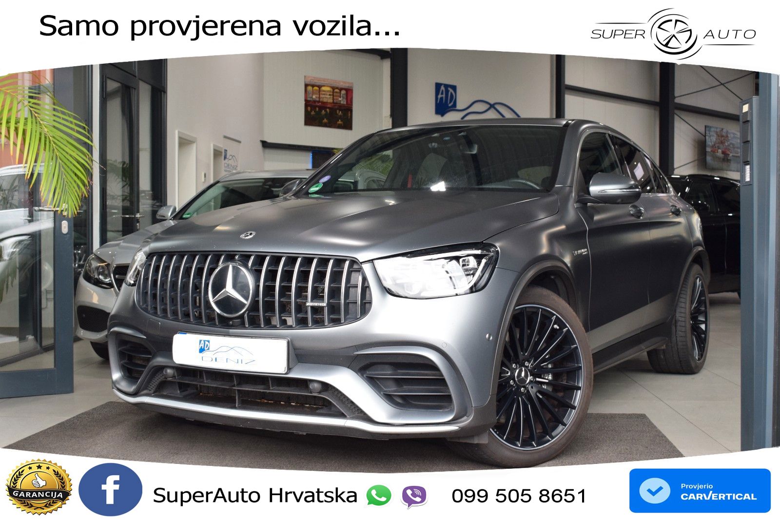 Mercedes GLC Coupe AMG 63 V8 (476 KS) 4MATIC+ MCT LED+GR SJED+ACC