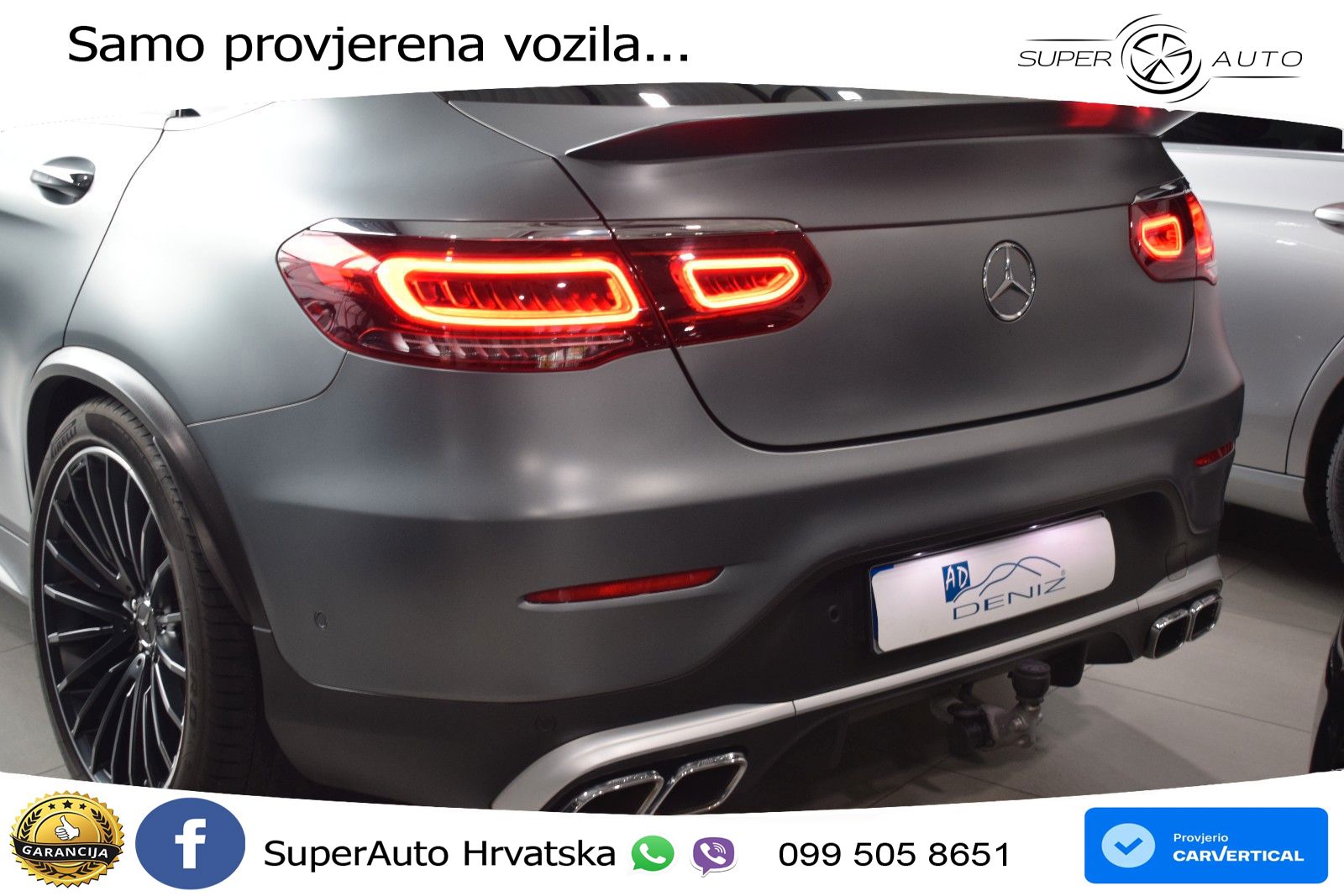 Mercedes GLC Coupe AMG 63 V8 (476 KS) 4MATIC+ MCT LED+GR SJED+ACC