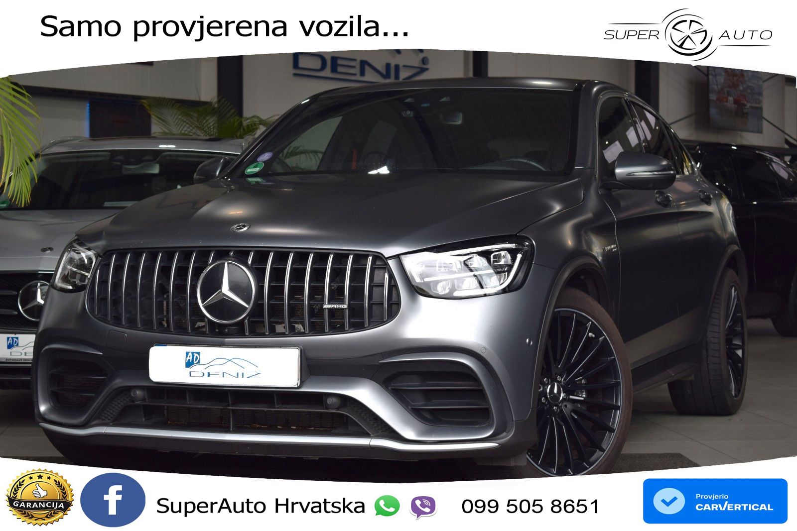 Mercedes GLC Coupe AMG 63 V8 (476 KS) 4MATIC+ MCT LED+GR SJED+ACC