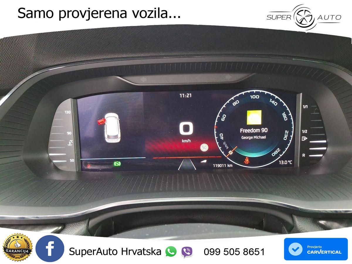 Škoda Octavia Combi RS 2.0 TDI (200 KS) DSG MATRIX+GR SJED+KAM