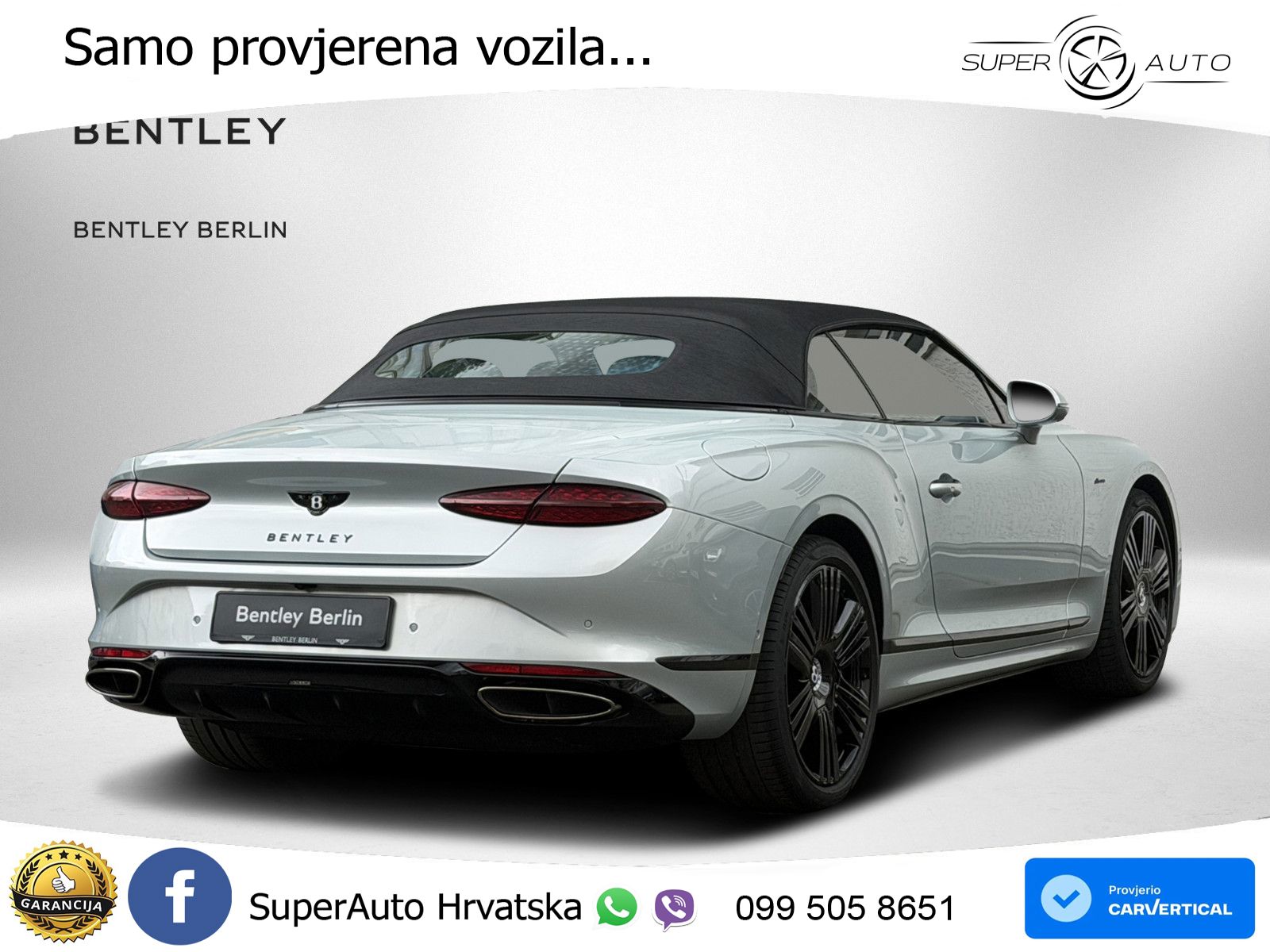 Bentley Continental GTC IV 4.0 V8 TFSi (680 KS) AWD DCT LED+GR SJED+ACC