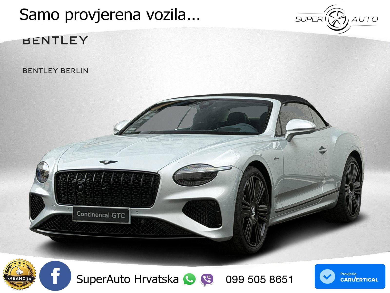Bentley Continental GTC IV 4.0 V8 TFSi (680 KS) AWD DCT LED+GR SJED+ACC