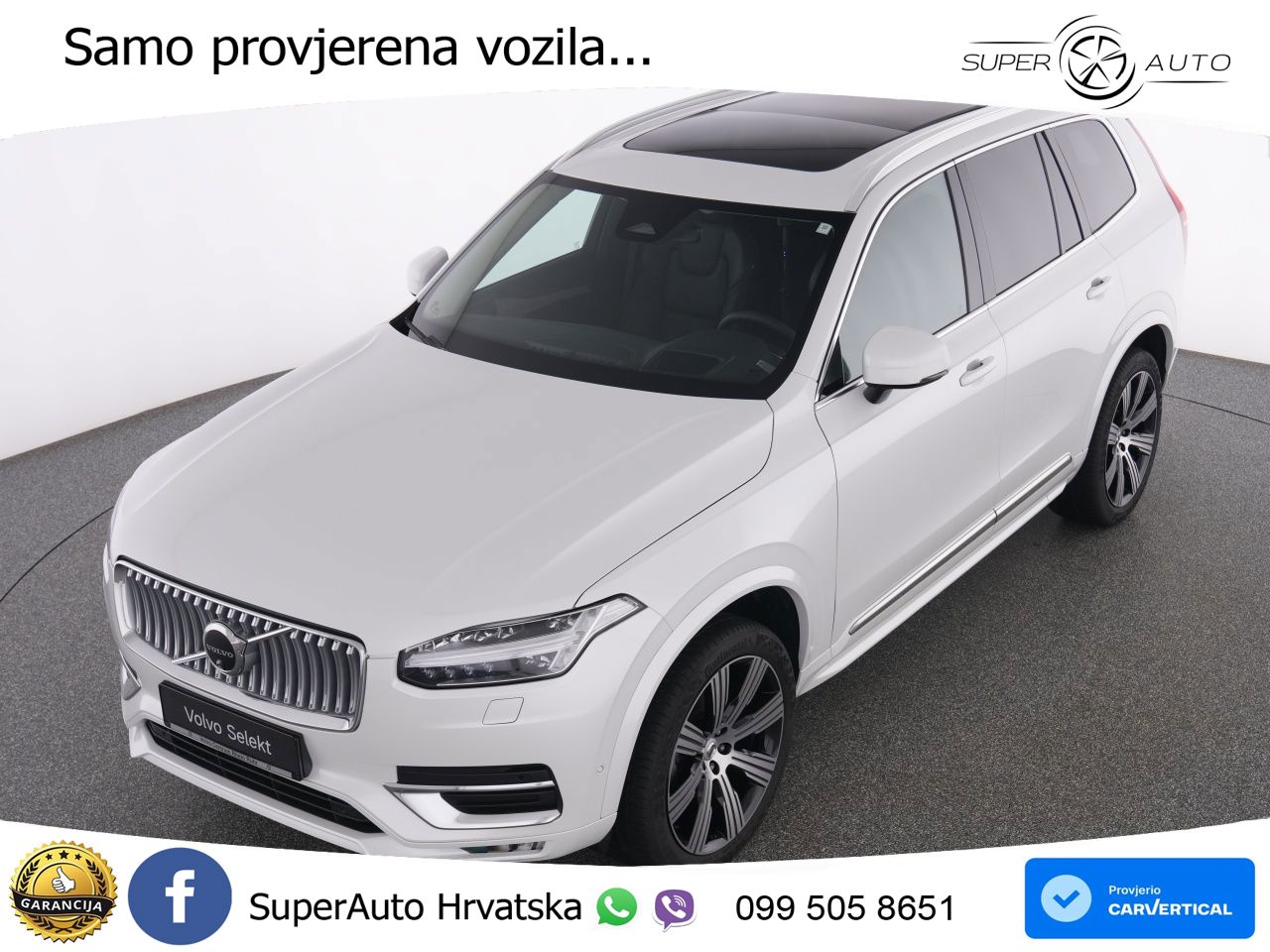Volvo XC90 2.0 B5 Diesel AWD Automatic ACC+HEAD+4xGR SJED+360+PANO