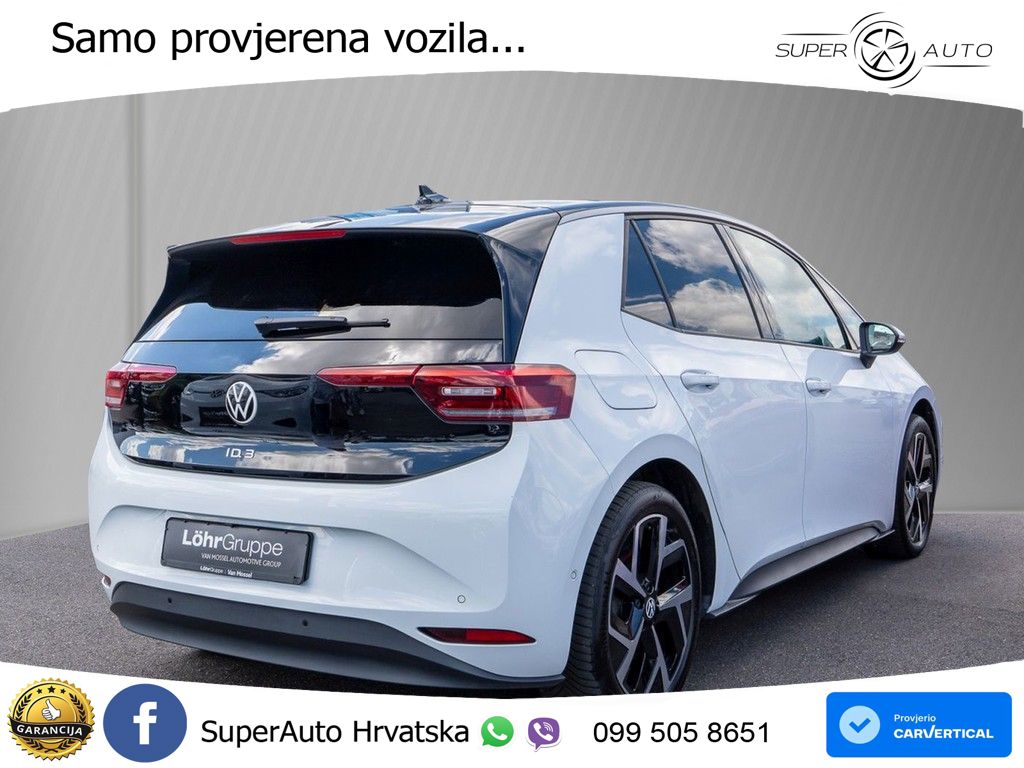 Volkswagen ID.3 Pro 62 kWh (204 KS) LED+GR SJED+ACC