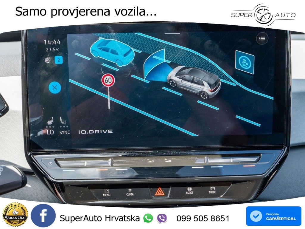 Volkswagen ID.3 Pro 62 kWh (204 KS) LED+GR SJED+ACC