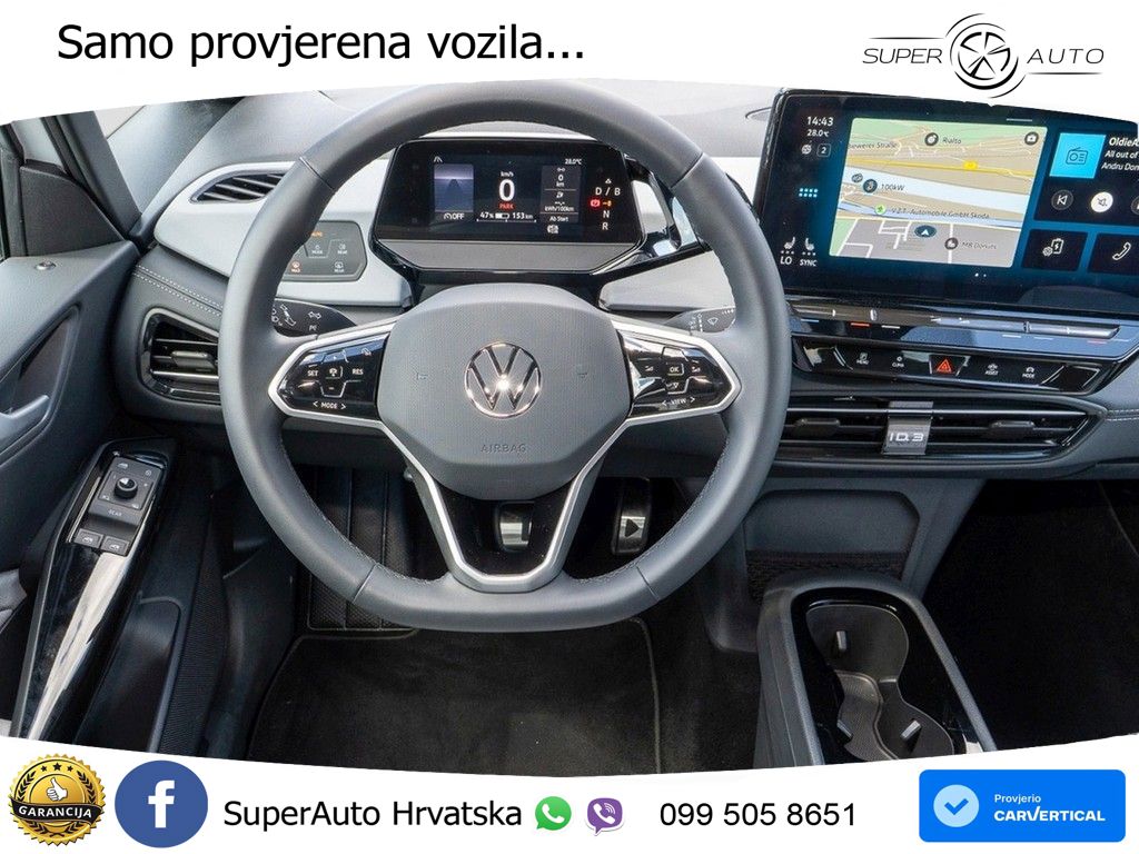 Volkswagen ID.3 Pro 62 kWh (204 KS) LED+GR SJED+ACC