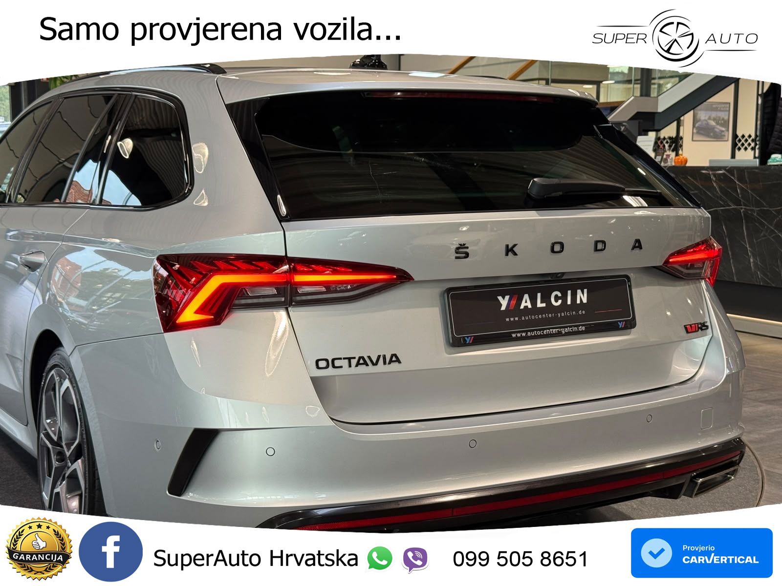 Škoda Octavia Combi RS 2.0 TDI (200 KS) DSG LED+GR SJED+ACC
