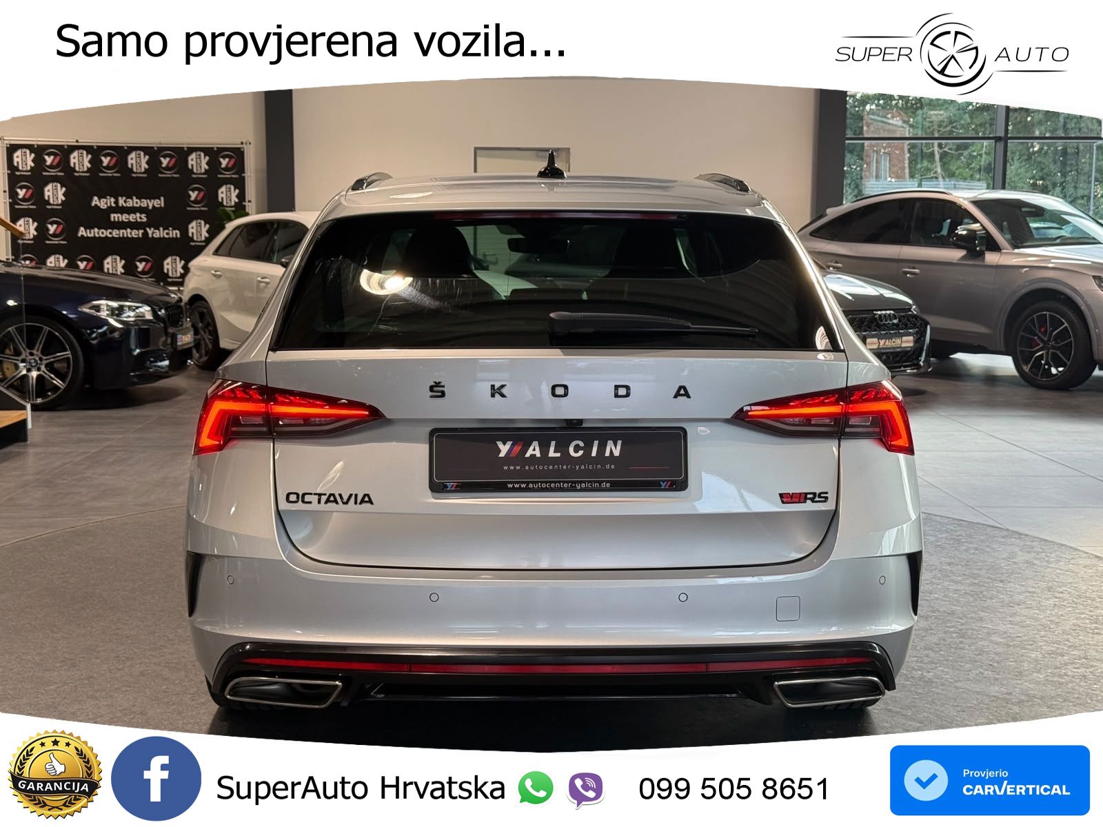 Škoda Octavia Combi RS 2.0 TDI (200 KS) DSG LED+GR SJED+ACC