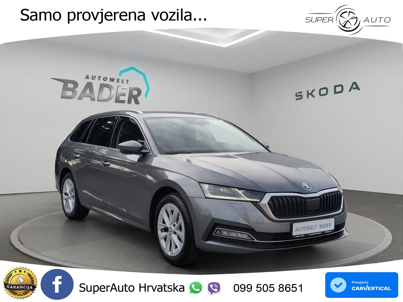 Škoda Octavia Combi 2.0 TDI (150 KS) DSG LED+GR SJED+ACC