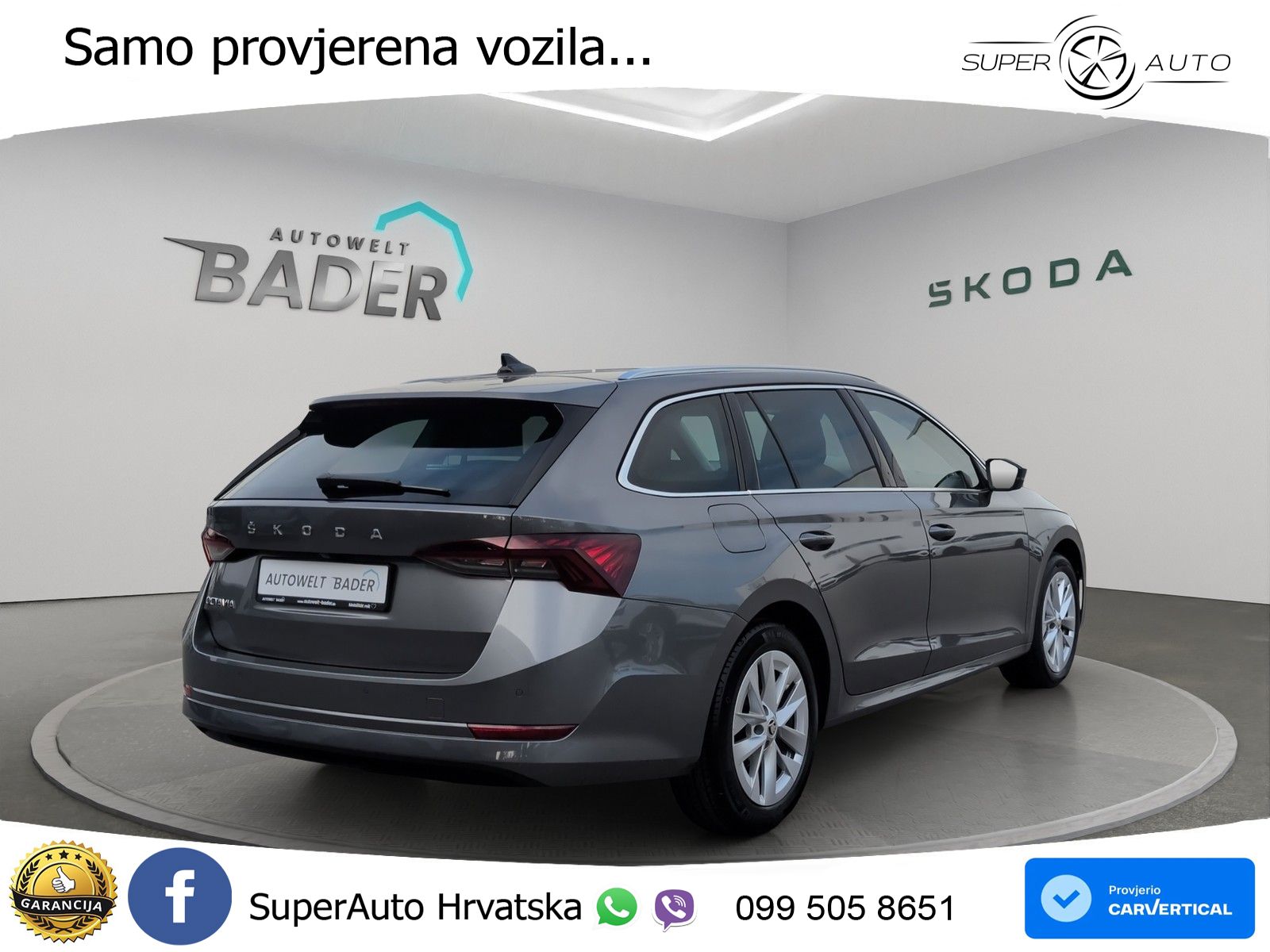 Škoda Octavia Combi 2.0 TDI (150 KS) DSG LED+GR SJED+ACC