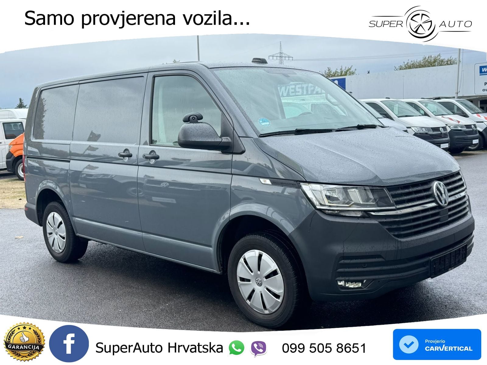 Volkswagen T6.1 Transporter Kasten DSG ACC*Standh*AHK*MFL 150 KS