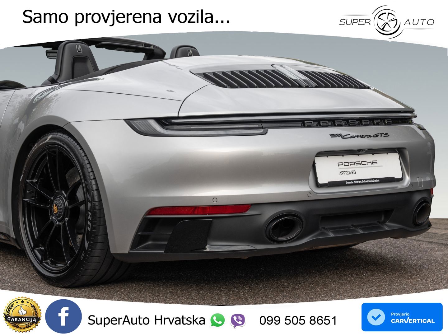 Porsche 911 Carrera GTS Cabriolet 3.0 (480 KS) PDK LED+GR SJED+ACC
