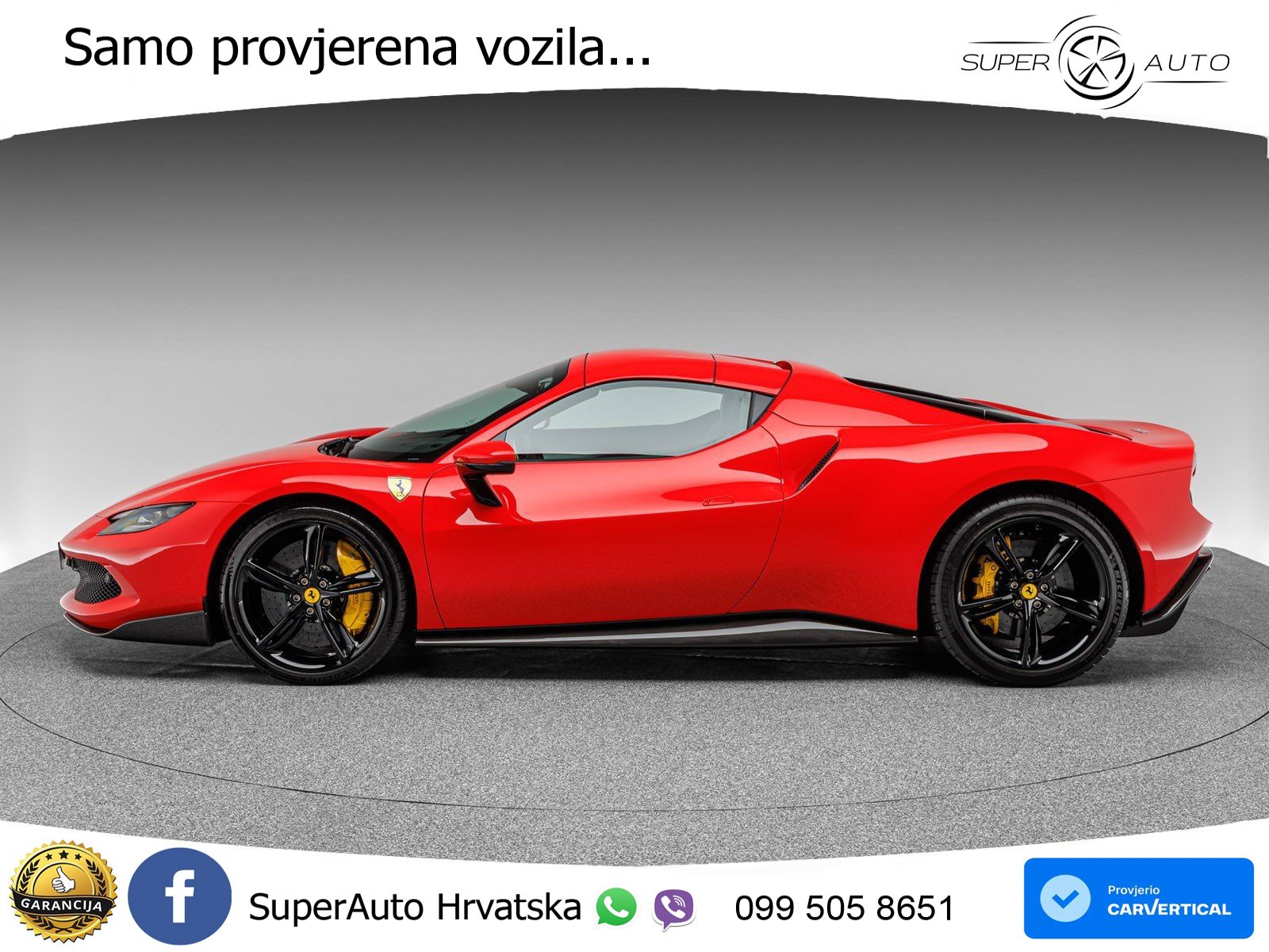 Ferrari 296 GTS 3.0 V6 (830 KS) F1 DCT
