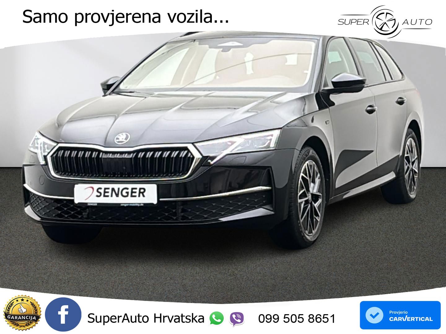 Škoda Octavia Combi 2.0 TDI (150 KS) DSG ACC+GR SJED+360+PANO