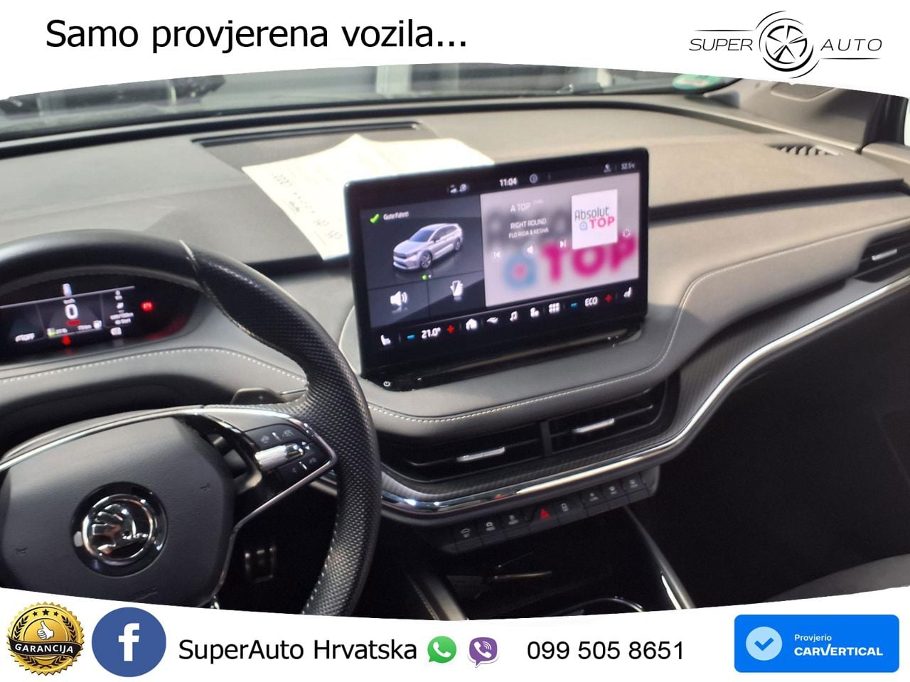 Škoda Enyaq iV 80x 82 kWh (265 KS) AWD SportLine LED+GR SJED+ACC
