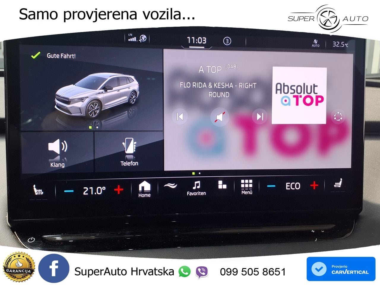 Škoda Enyaq iV 80x 82 kWh (265 KS) AWD SportLine LED+GR SJED+ACC