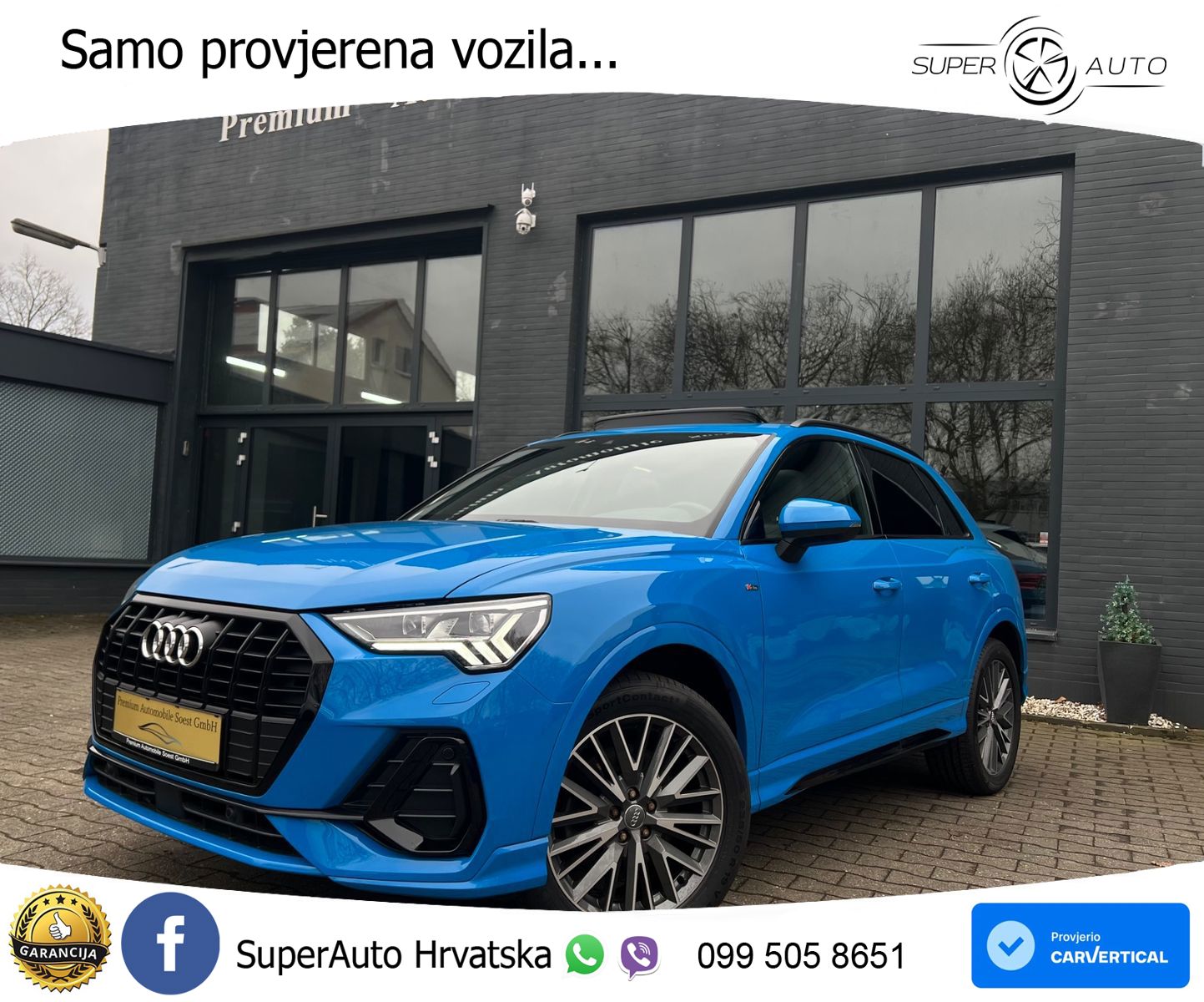 Audi Q3 40 TFSI (190 KS) quattro S tronic S line LED+GR SJED+ACC