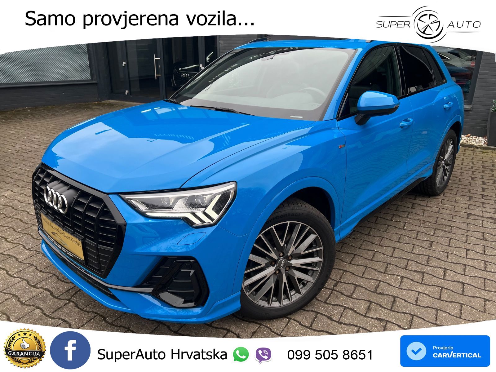 Audi Q3 40 TFSI (190 KS) quattro S tronic S line LED+GR SJED+ACC