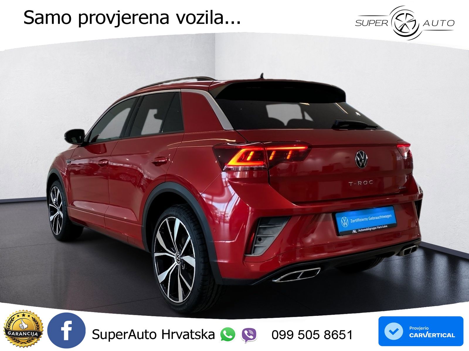 Volkswagen T-Roc I 2.0 TSI (190 KS) 4M DSG LED+GR SJED+ACC