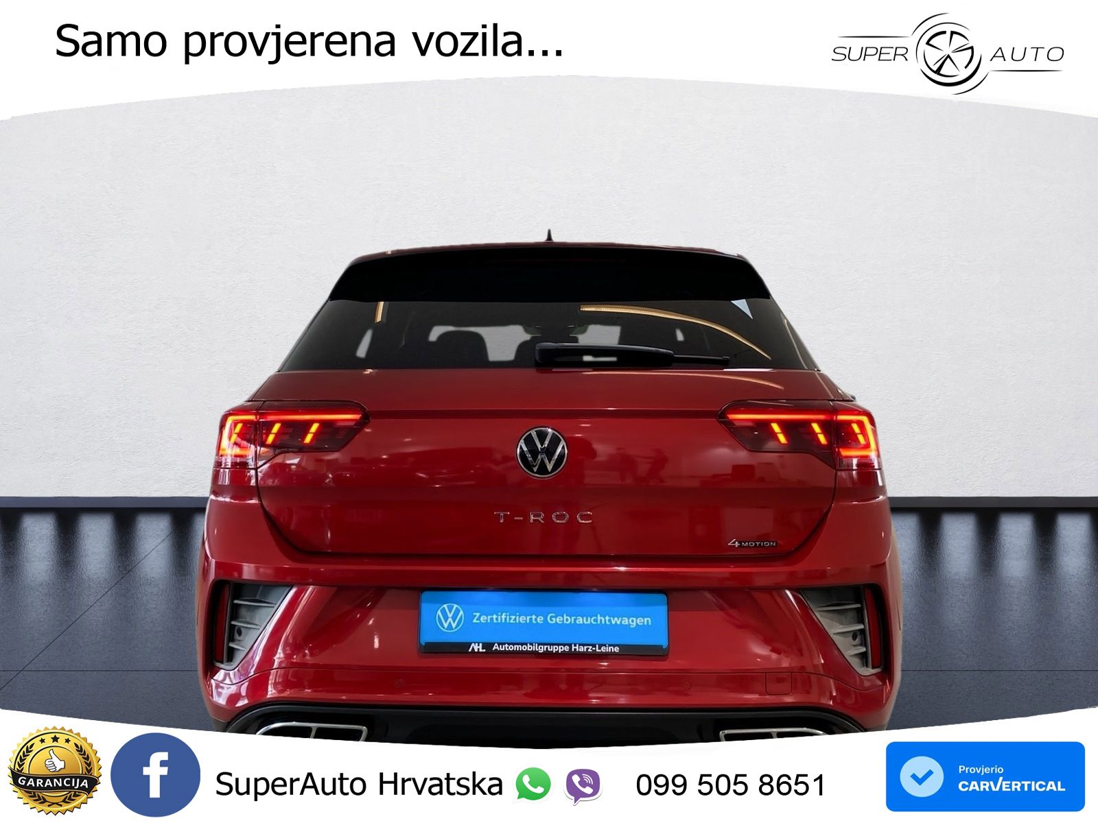 Volkswagen T-Roc I 2.0 TSI (190 KS) 4M DSG LED+GR SJED+ACC