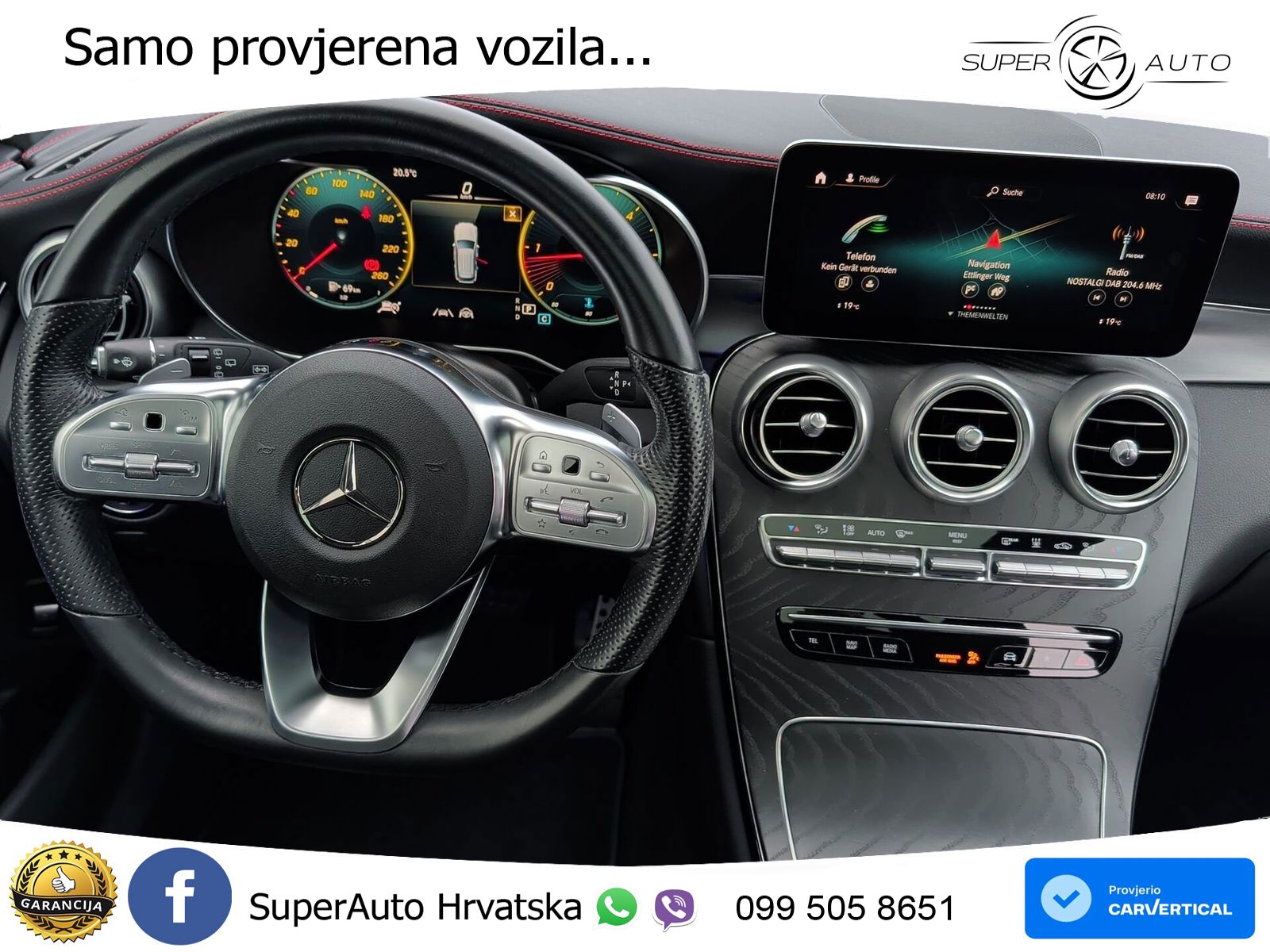 Mercedes GLC 300d (245 KS) 4MATIC G-TRONIC AMG LED+GR SJED+ACC