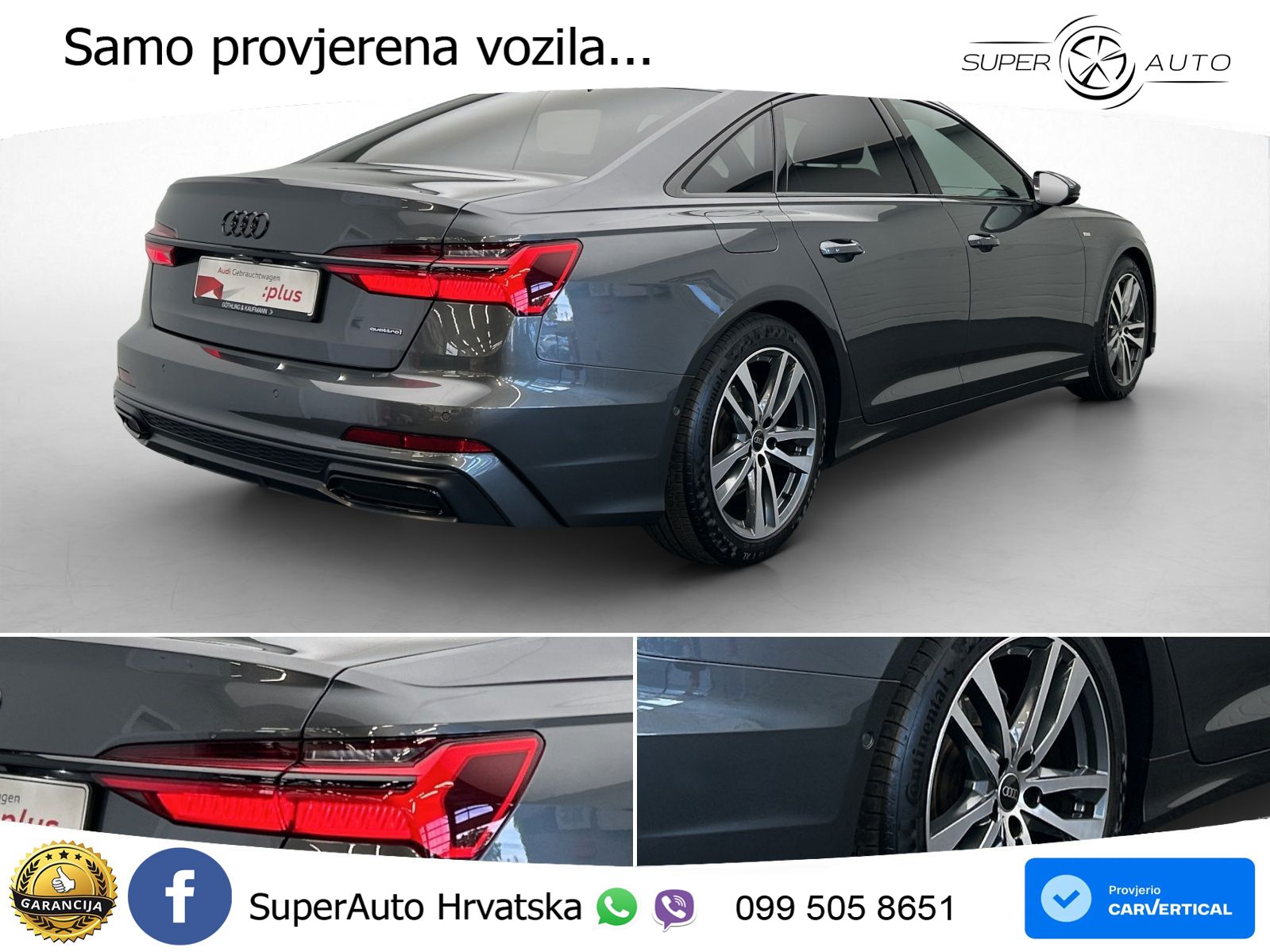 Audi A6 40 TDI (204 KS) quattro ultra S tronic S line LED+GR SJED+ACC