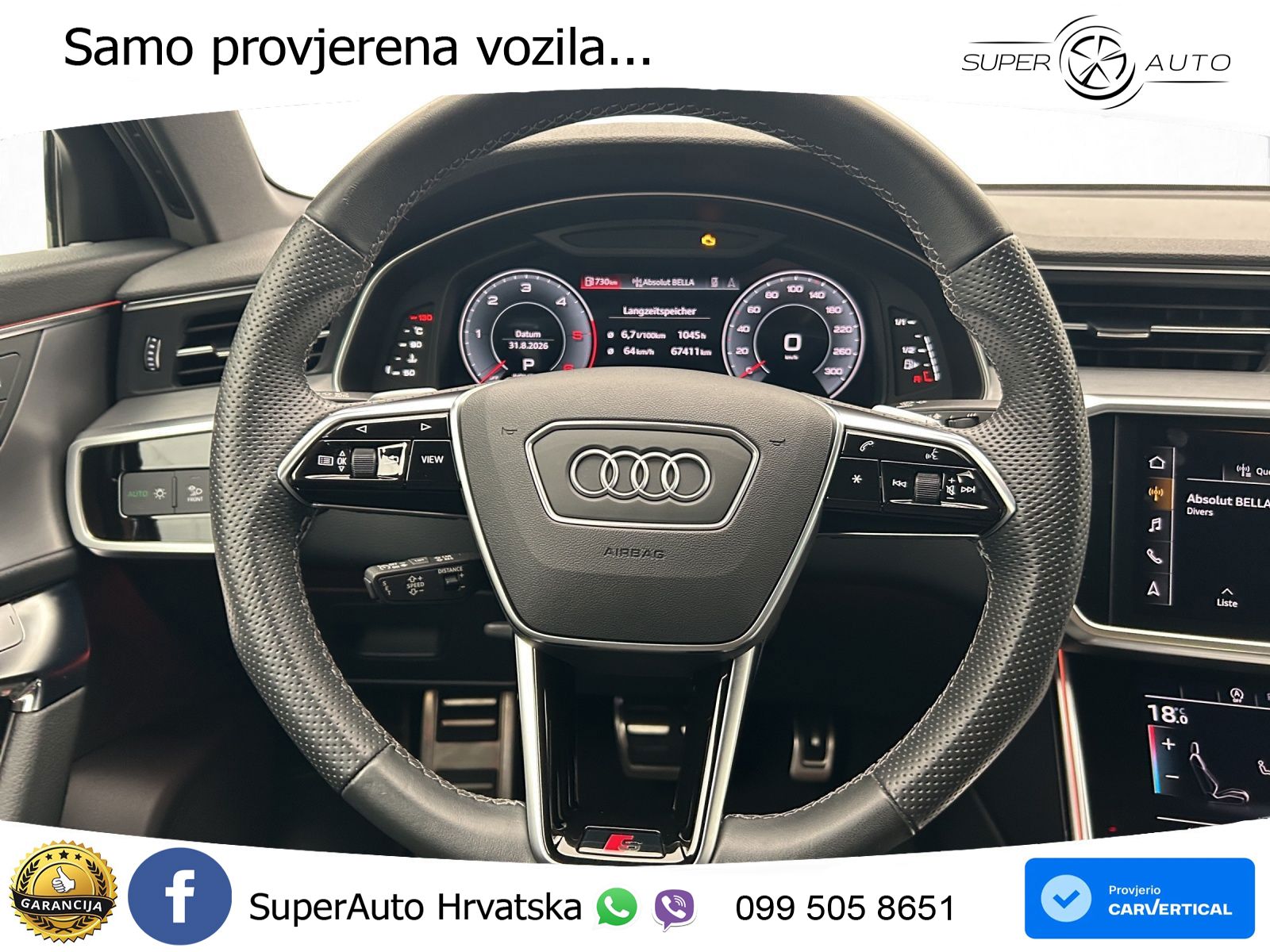 Audi A6 40 TDI (204 KS) quattro ultra S tronic S line LED+GR SJED+ACC