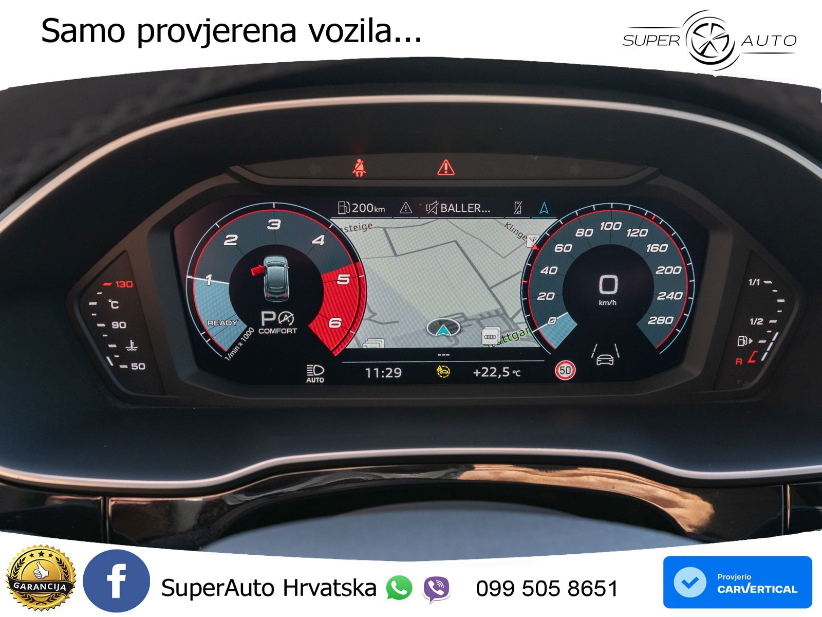 Audi Q3 Sportback 40 TDI (200 KS) quattro S tronic S line LED+GR SJED+ACC
