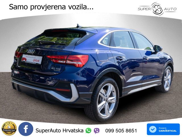 Audi Q3 Sportback 40 TDI (200 KS) quattro S tronic S line LED+GR SJED+ACC