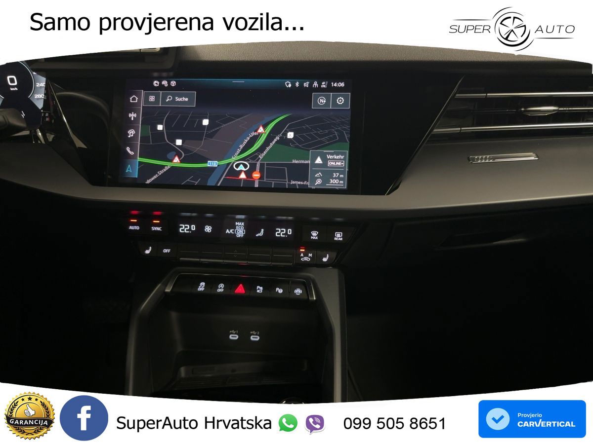 Audi A3 Sportback 30 TFSI (116 KS) Mild Hybrid S tronic advanced LED+GR SJED+ACC