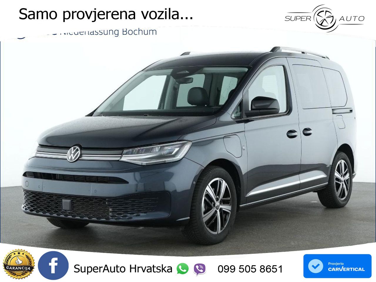 Volkswagen Caddy Style Navi Sitzhzg. Klima 5 Jahre Euro6 ZV 116 KS