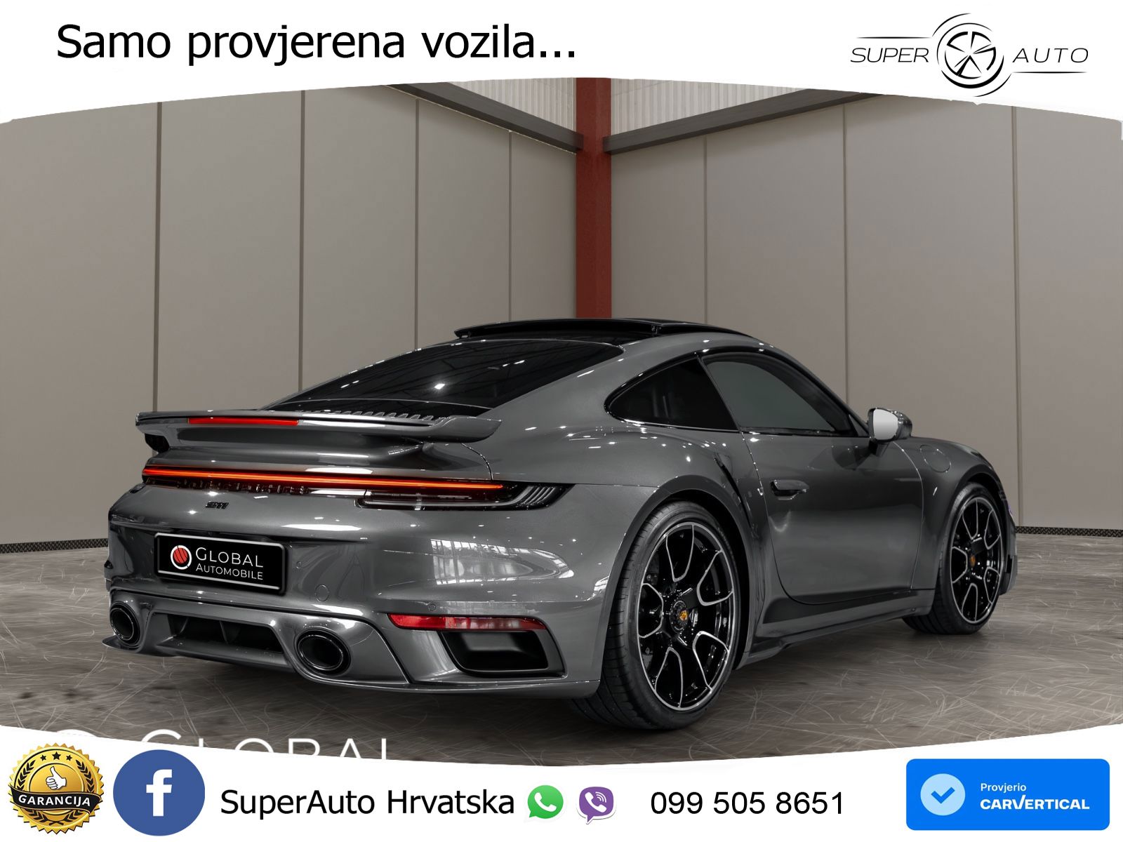 Porsche 911 Turbo S 3.8 (650 KS) PDK LED+GR SJED+ACC