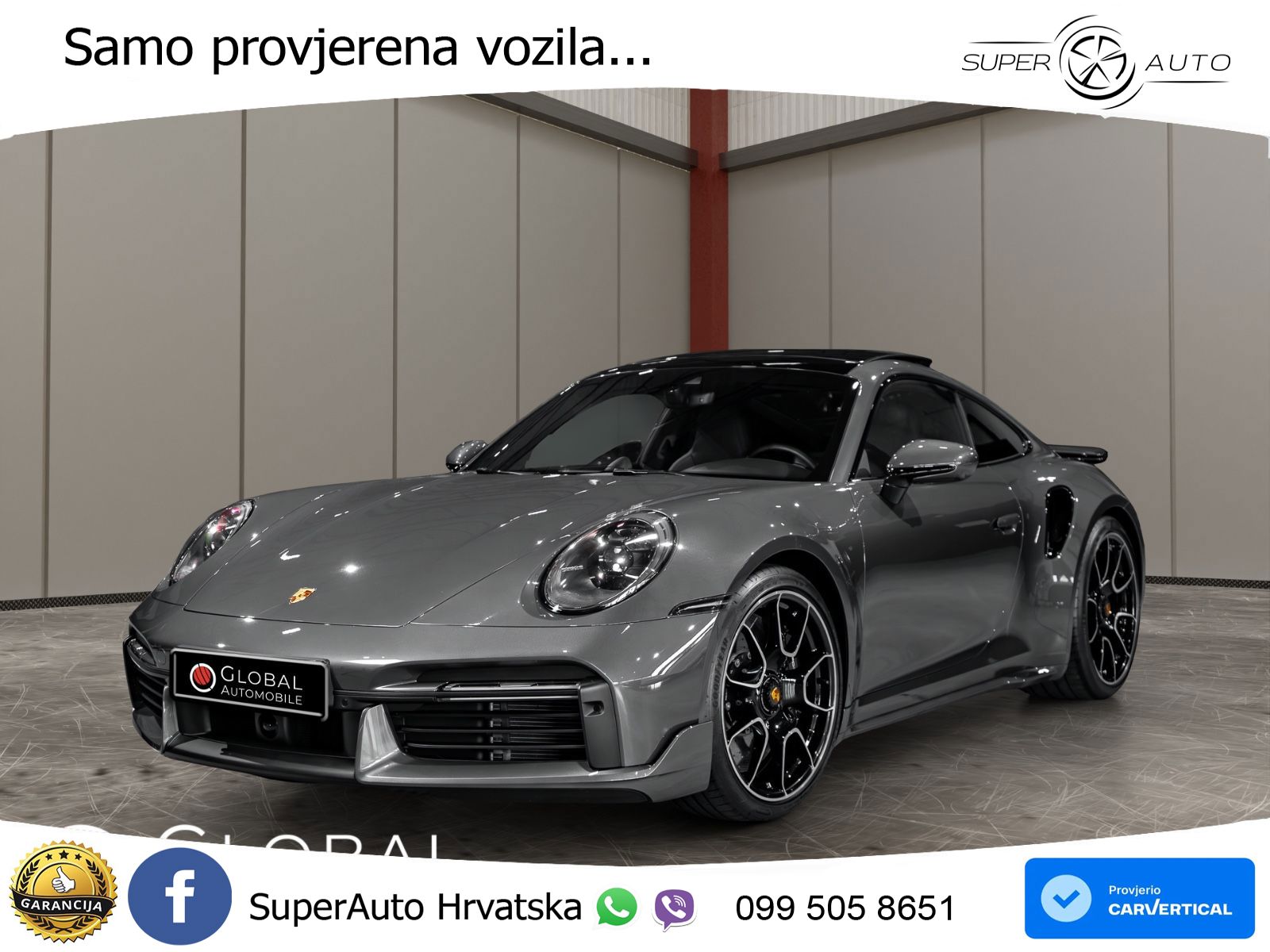 Porsche 911 Turbo S 3.8 (650 KS) PDK LED+GR SJED+ACC