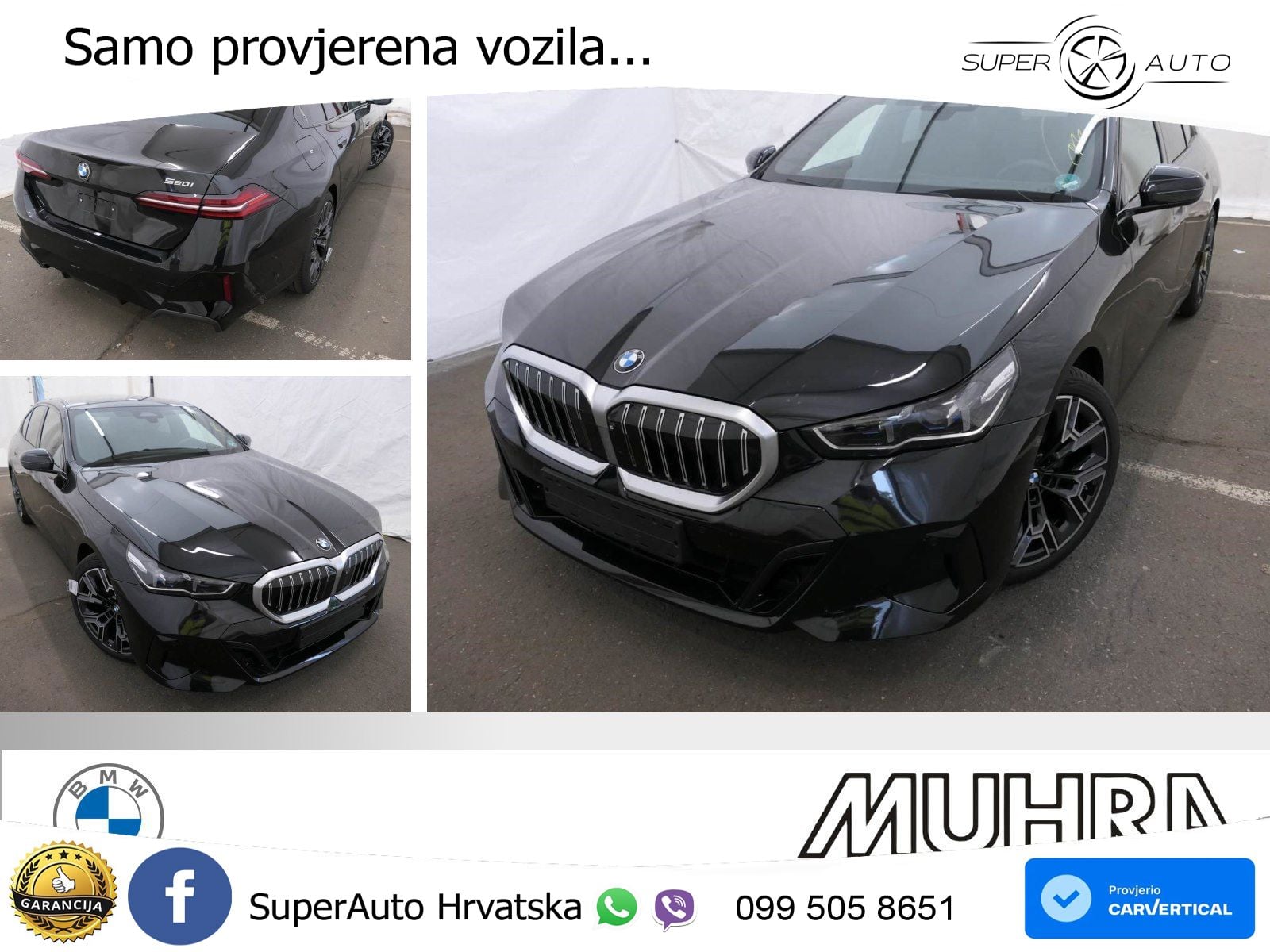 BMW 520i (208 KS) Steptronic M Sport ACC+HEAD+4xGR SJED+360+PANO