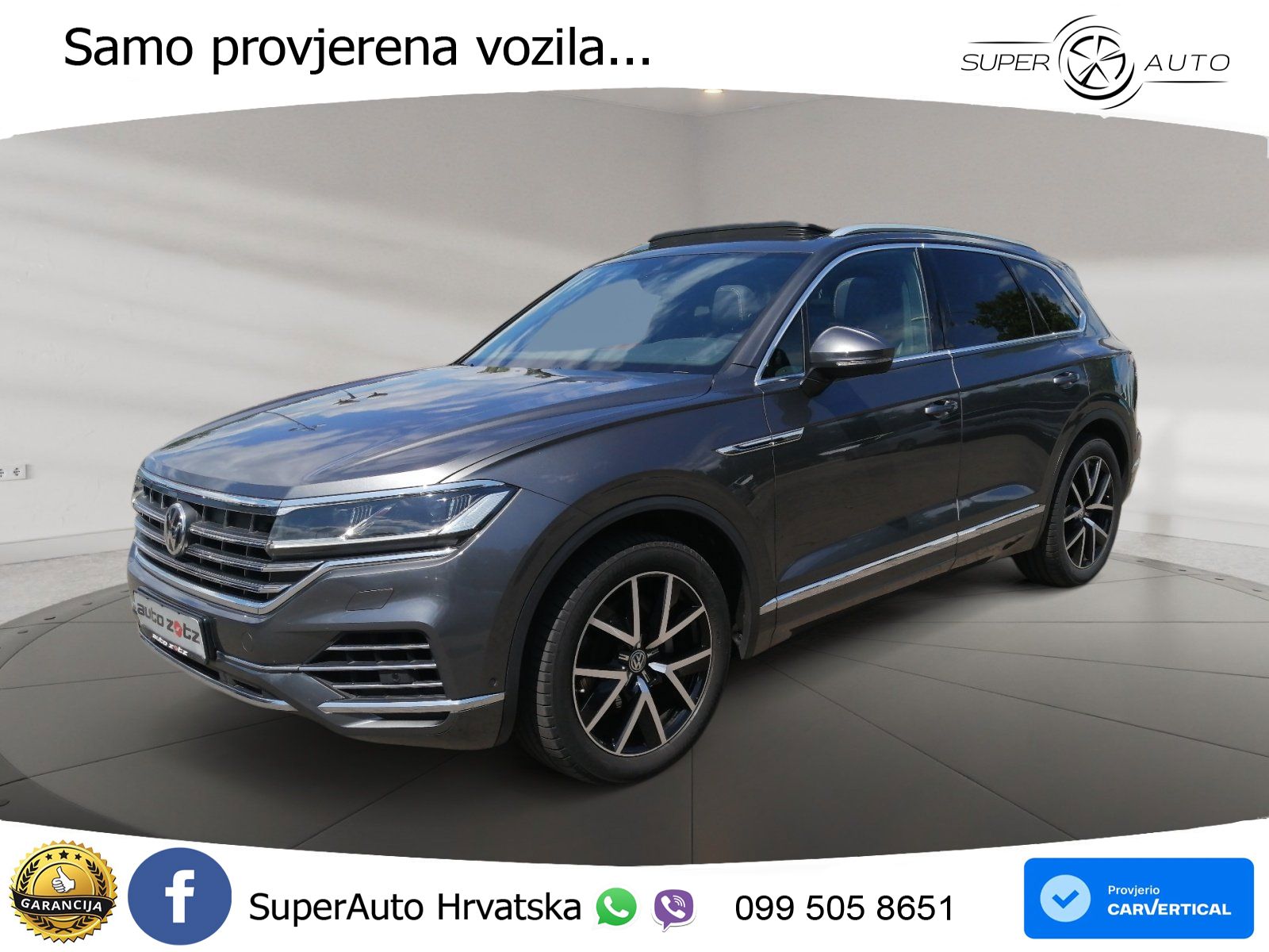 Volkswagen Touareg 3.0 V6 TDI (286 KS) 4MOTION Tiptronic ZRAČNI+ACC+GR SJED+KAM+PANO