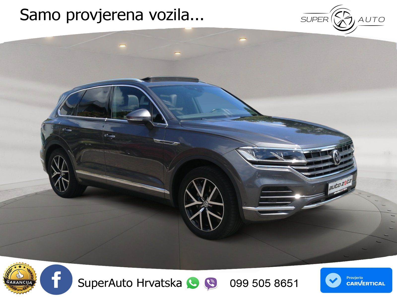 Volkswagen Touareg 3.0 V6 TDI (286 KS) 4MOTION Tiptronic ZRAČNI+ACC+GR SJED+KAM+PANO